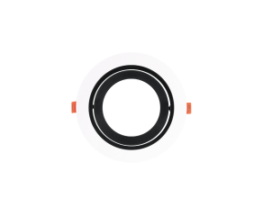 Spot Para Lampâda PAR30 Simples Redondo Branco e Preto