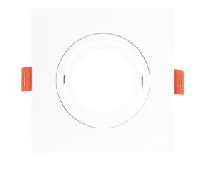 Spot Para Lampâda MR16 Simples Quadrado Branco