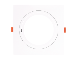 Spot Para Lampâda AR111 Simples Quadrado Branco