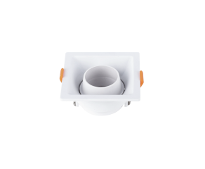 Spot Para Lampâda MR16 Cônico II Quadrado Branco