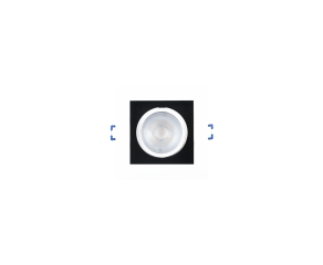 Spot com LED Integrado 5W 3000K Branco e Preto
