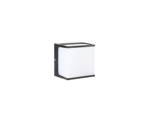 Arandela Cube com LED Integrado Quadrado IP65 8W 3000K Preto