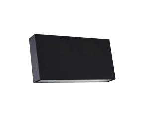 Arandela Wall L com LED Integrado Facho Duplo IP65 8W 3000K Preto