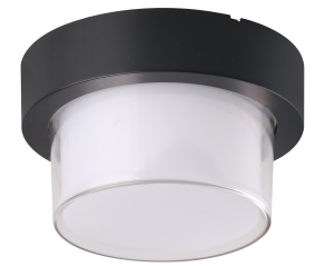 Arandela Iglu com LED Integrado Redondo IP65 12W 3000K Preto