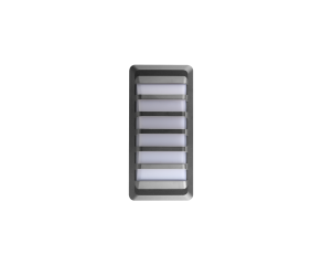 Arandela Rafina IV com LED Integrado IP65 12W 3000K Cinza