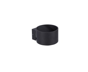 ARANDELA BEAN COM LED INTEGRADO FACHO DUPLO IP20 8W 3000K RENDONDA PRETA