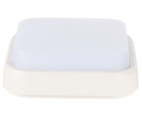 Plafon Decor com LED Integrado Quadrado IP44 18W 3000K Branco