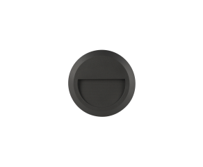Balizador Broni com LED Integrado Redondo IP65 2W 3000K Preto