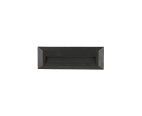 Balizador Broni com LED Integrado Retangular IP65 3W 3000K Preto
