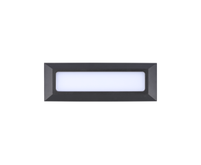 Balizador Nena com LED Integrado Retangular IP65 5W 3000K Preto