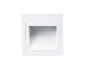 Balizador Ascoli com LED Integrado Quadrado IP20 3W 3000K Branco