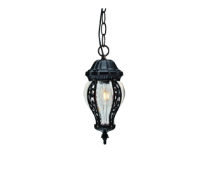 Arandela Amelia Pendente Grande IP20 40W Preto