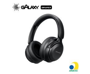 HEADSET BLUETOOTH AWEI A360BL COM BATERIA DE LONGA DURAÇÃO PRETO