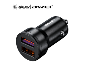 CARREGADOR VEICULAR AWEI C-856 36W USB-A PRETO