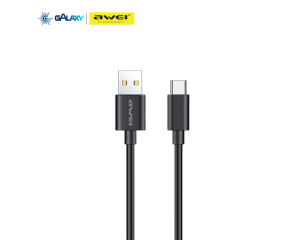CABO DE DADOS E CARREGAMENTO AWEI CL-110T USB PARA TYPE-C 1M PRETO