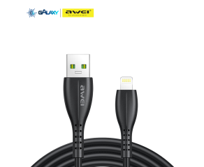CABO DE DADOS E CARREGAMENTO AWEI CL-115L USB PARA LIGHTNING 1M PRETO