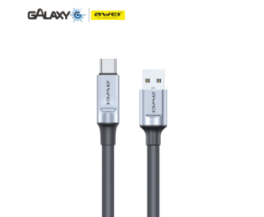 CABO DE DADOS E CARREGAMENTO AWEI CL-206T USB-A PARA TYPE-C 1M PRETO