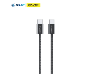 CABO DE DADOS E CARREGAMENTO AWEI CL-219T TYPE-C PARA TYPE-C 1M PRETO