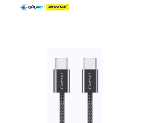 CABO DE DADOS E CARREGAMENTO AWEI CL-220T TYPE-C PARA TYPE-C 2M PRETO