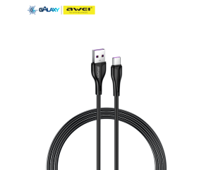 CABO DE DADOS E CARREGAMENTO AWEI CL-223T USB PARA TYPE-C 1M PRETO