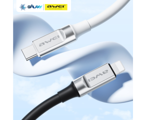 CABO DE DADOS E CARREGAMENTO AWEI CL-225L TYPE-C PARA LIGHTNING PRETO