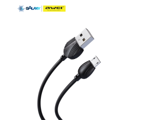 CABO DE DADOS E CARREGAMENTO AWEI CL-62 USB PARA TYPE-C 1M BRANCO