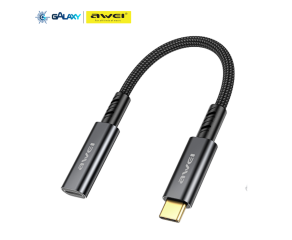CABO EXTENSOR AWEI CL-216T TYPE-C 20CM PRETO