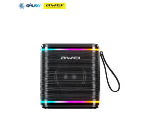CAIXA DE SOM BLUETOOTH 5.3 AWEI KA3 15W COM MINI SUBWOOFER PORTÁTIL PRETO