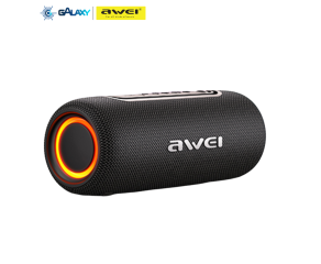 CAIXA DE SOM BLUETOOTH AWEI KA8 TWS COM DISPLAY E BATERIA DE LONGA DURAÇÃO PRETO