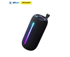 CAIXA DE SOM BLUETOOTH AWEI Y788 20W COM BOM ALCANCE DE ÁUDIO PRETO