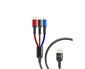 CABO DE DADOS E CARREGAMENTO AWEI CL-971 3 EM 1 PRETO
