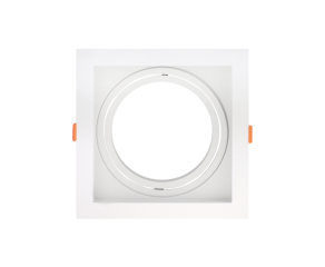 Spot Para Lampâda AR111 Recuado Quadrado Branco