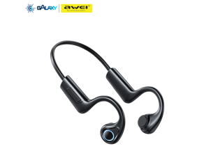 FONE DE OUVIDO BLUETOOTH 5.3 AWEI A886 PRO RESISTENTE À ÁGUA IPX4 PRETO
