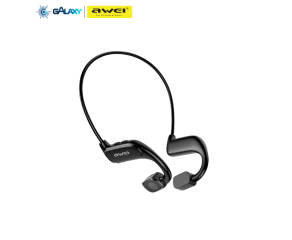 FONE DE OUVIDO BLUETOOTH 5.3 AWEI A897BL ESPORTIVO CONDUÇÃO POR AR PRETO