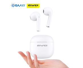FONE DE OUVIDO BLUETOOTH AWEI T26 PRO TWS AURICULAR TOQUE INTELIGENTE BRANCO