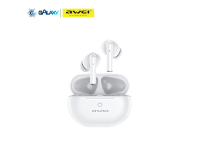 FONE DE OUVIDO BLUETOOTH 5.3 AWEI T61 COM REDUÇÃO DE RUÍDO INTRA-AURICULAR BRANCO