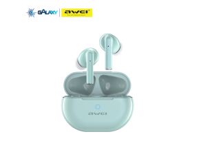 FONE DE OUVIDO BLUETOOTH 5.3 AWEI T61 COM REDUÇÃO DE RUÍDO INTRA-AURICULAR VERDE