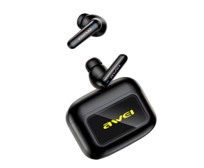 FONE OUVIDO BLUETOOH 6.0 IA AWEI T56 TRADUTOR IDIOMAS INTELIGENTE CANCELAMENTO RUIDO IPX6 - PRETO
