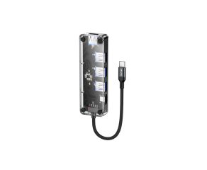 Estacao AWEI HUB 1 4 em 1 USB-C alta velocidade conectividade e design