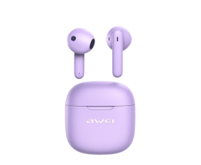 FONE DE OUVIDO BLUETOOTH AWEI T68 COM REDUÇÃO DE RUÍDO VIOLETA