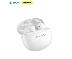 FONE DE OUVIDO BLUETOOTH AWEI T87 TWS AURICULAR COM ALTA FIDELIDADE DE ÁUDIO BRANCO
