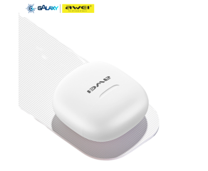 FONE DE OUVIDO BLUETOOTH AWEI T68 COM REDUÇÃO DE RUÍDO BEGE