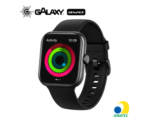 SMARTWATCH AWEI H45 À PROVA D'ÁGUA IP68 TELA AMOLED PRETO