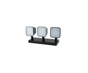 Arandela Andy com LED Integrado Quadrado Facho Duplo IP20 21W 3000K Preto