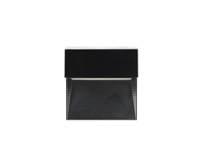 Arandela Arta com LED Integrado Quadrado IP65 3W 3000K Preto
