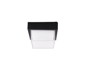 Arandela Iglu com LED Integrado Quadrado IP65 12W 3000K Preto