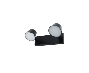 Arandela Andy com LED Integrado Redondo Facho Duplo IP20 14W 3000K Preto