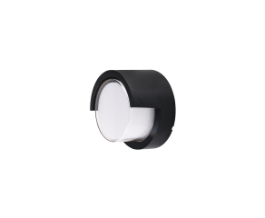 Arandela Iglu com LED Integrado Redondo Direcionável 7W 6500K Preto