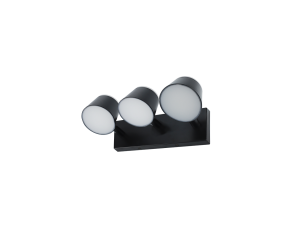 Arandela Andy com LED Integrado Redondo Facho Duplo IP20 21W 3000K Preto