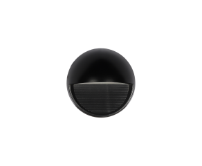Arandela Arta com LED Integrado Redondo IP65 3W 3000K Preto